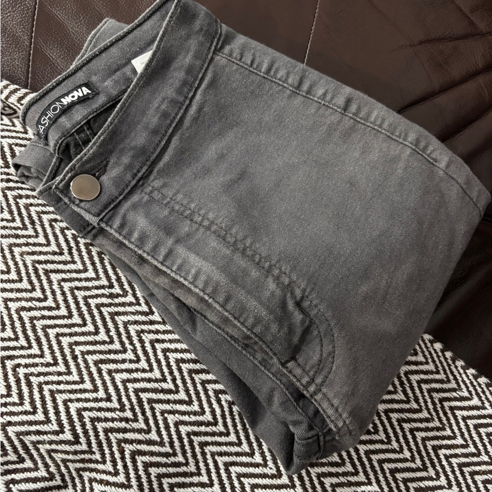 Fashion Nova Charcoal Skinny Jeans